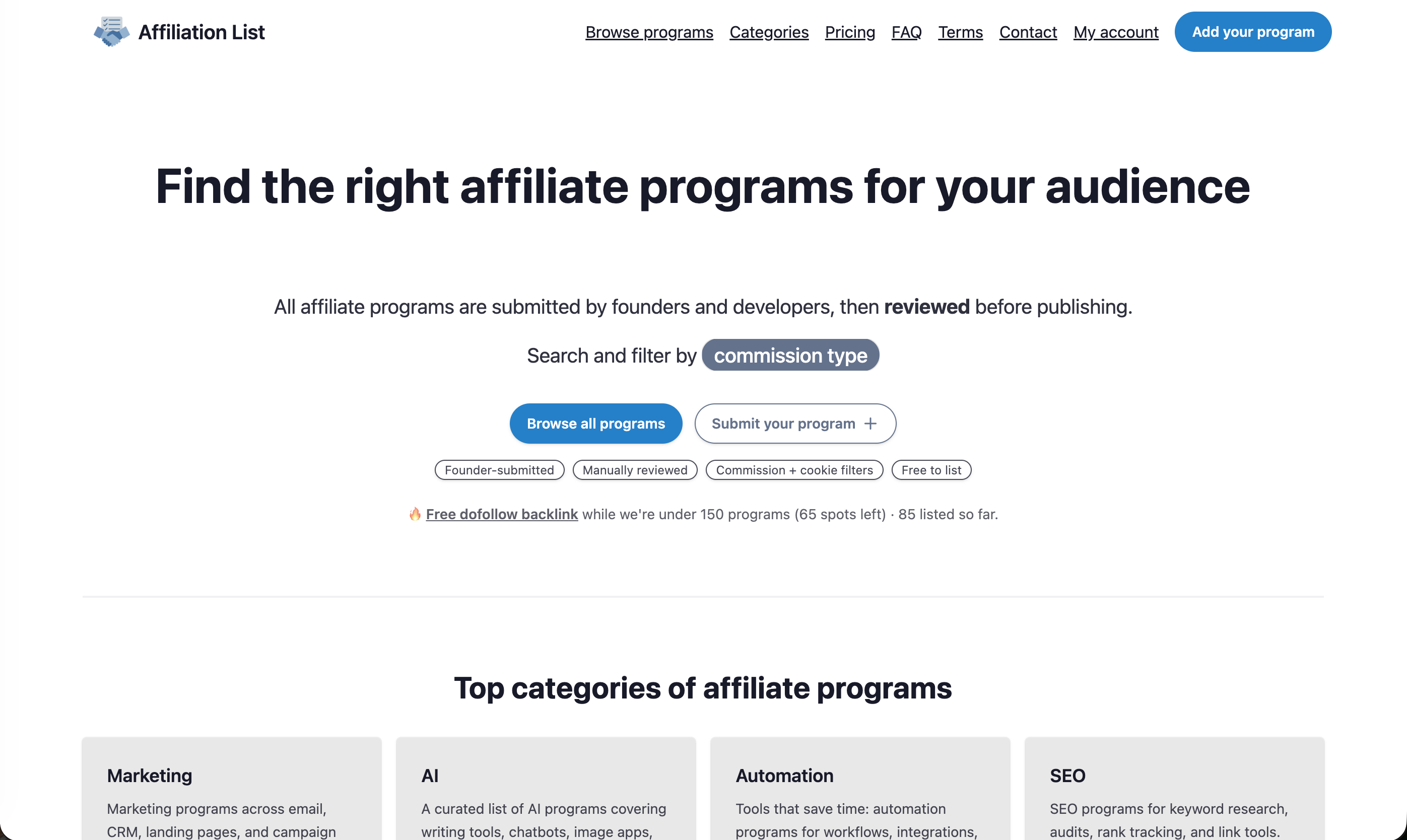 Affiliationlist social preview